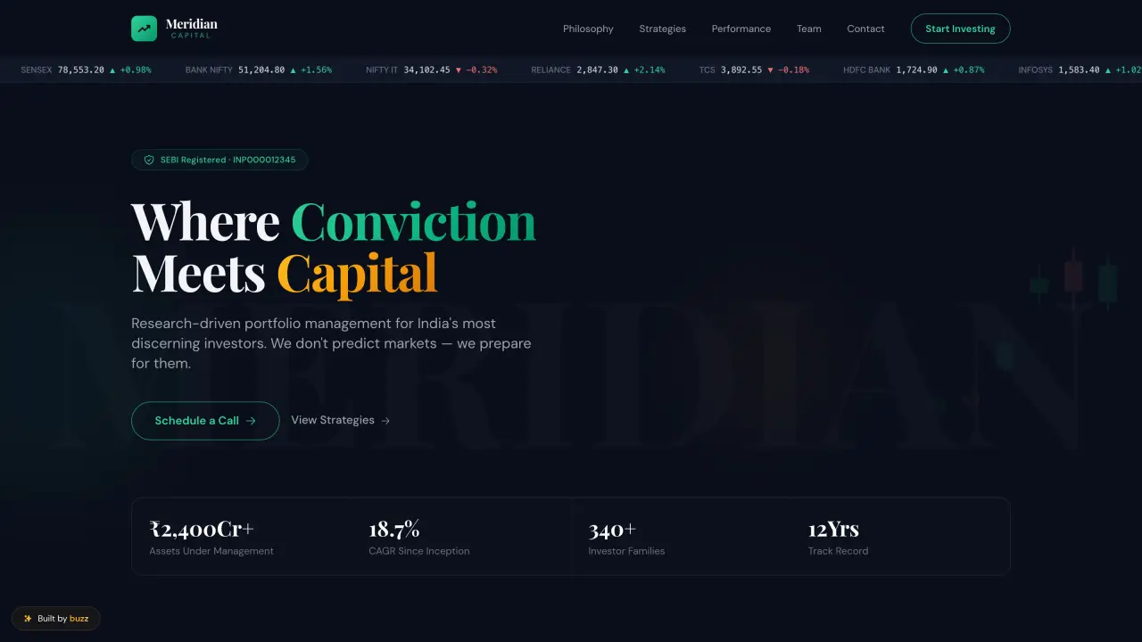 Wealth Management website